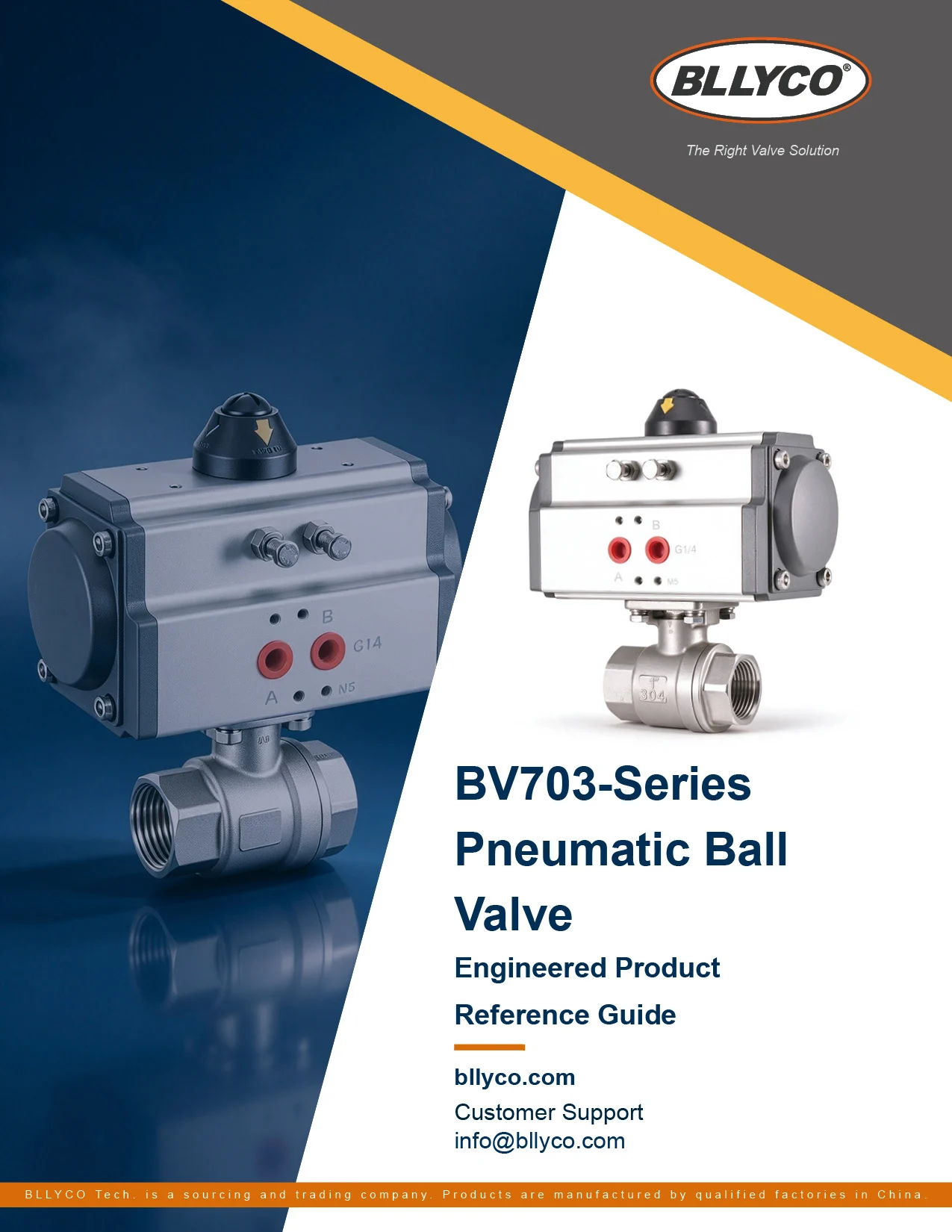 BV703-Series Pneumatic Ball Valve (EN)