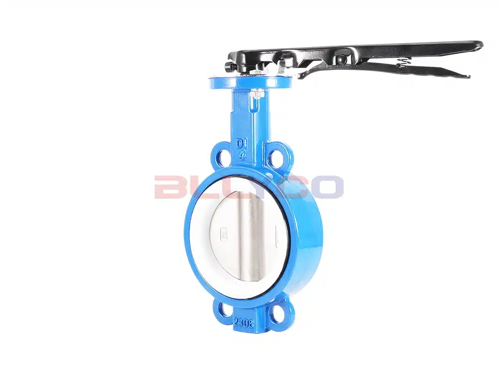 Ductile Iron Handle Clamped PTFE Butterfly Valve D71F-16Q