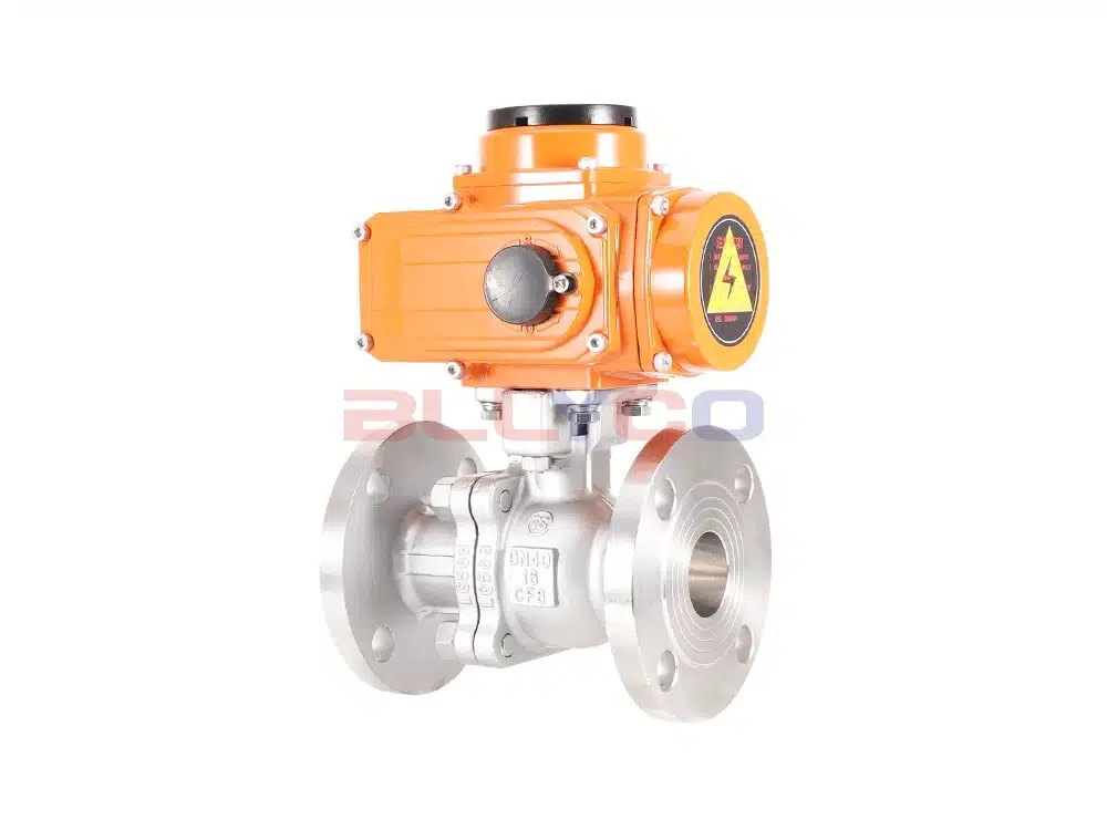 304 stainless steel electric high platform flange ball valve GQ941F-16P
