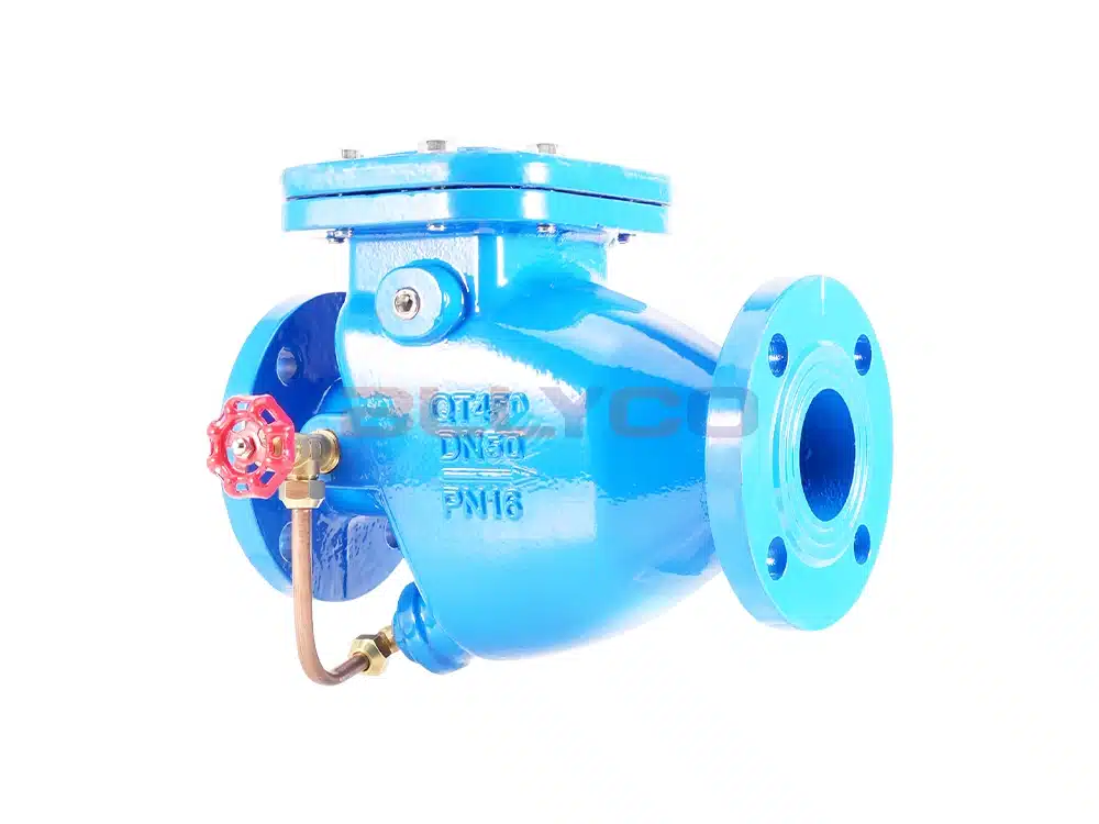Ductile iron micro-resistance slow closing check valve HH44X-16Q