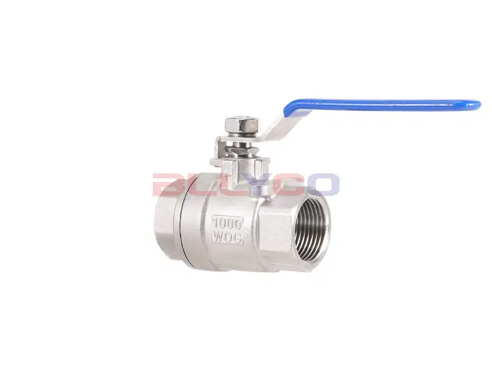304 stainless steel wire-button two-piece ball valve Q11F-16P