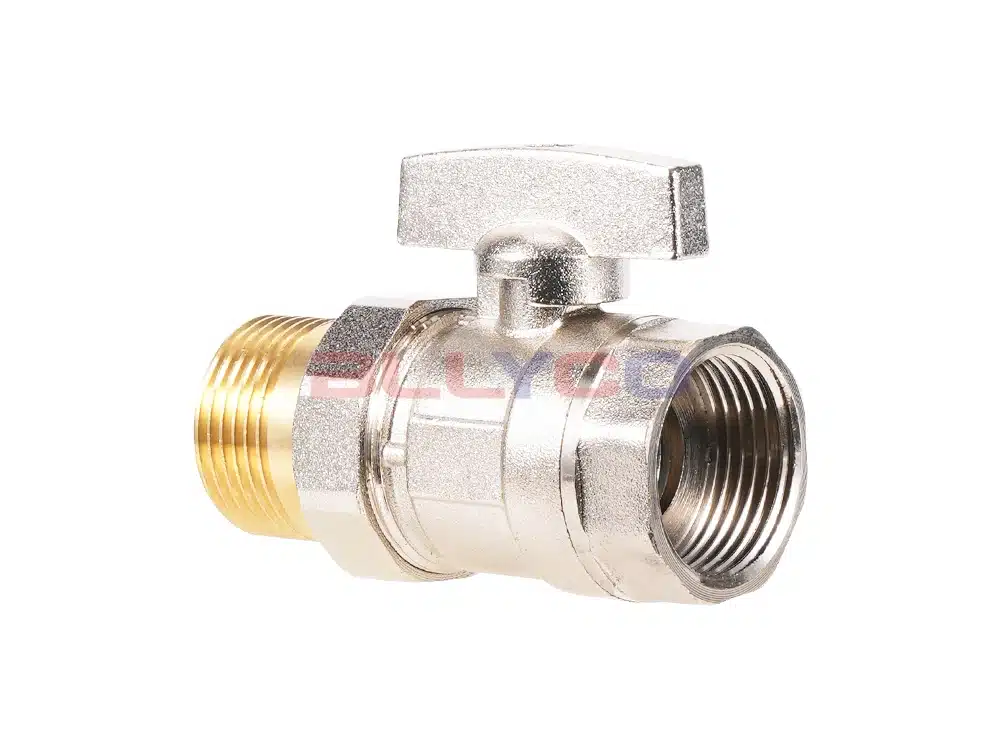 Brass inside and outside wire activated ball valve Q31F-16T