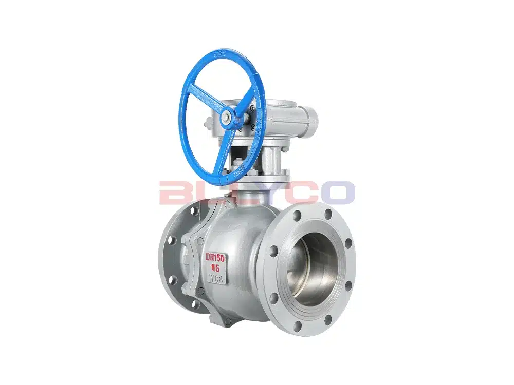 Válvula de bola con brida turbo de acero fundido Q341F-16C