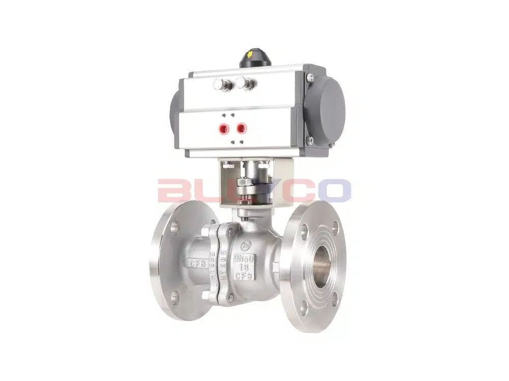 304 stainless steel pneumatic flange ball valve Q641F-16P