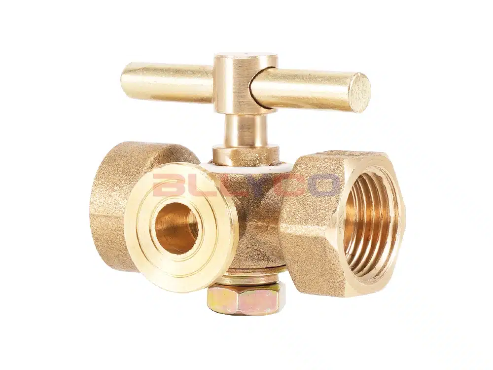 Brass three-way plug valve X14F-16T