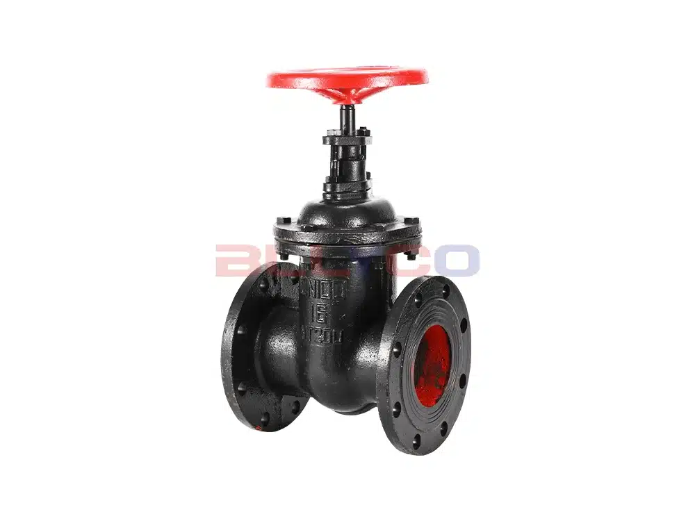 Cast iron concealed rod flange gate valve Z45T-16