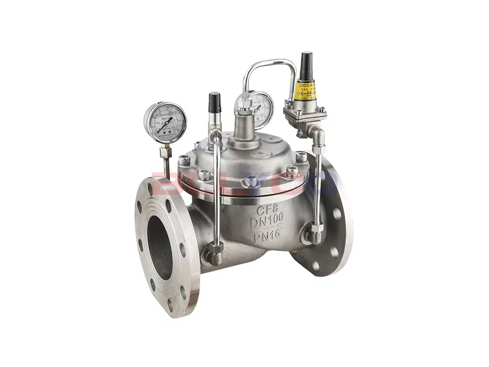 304 Stainless Steel Pilot Operated Pressure Reducing Valve 200X-16P