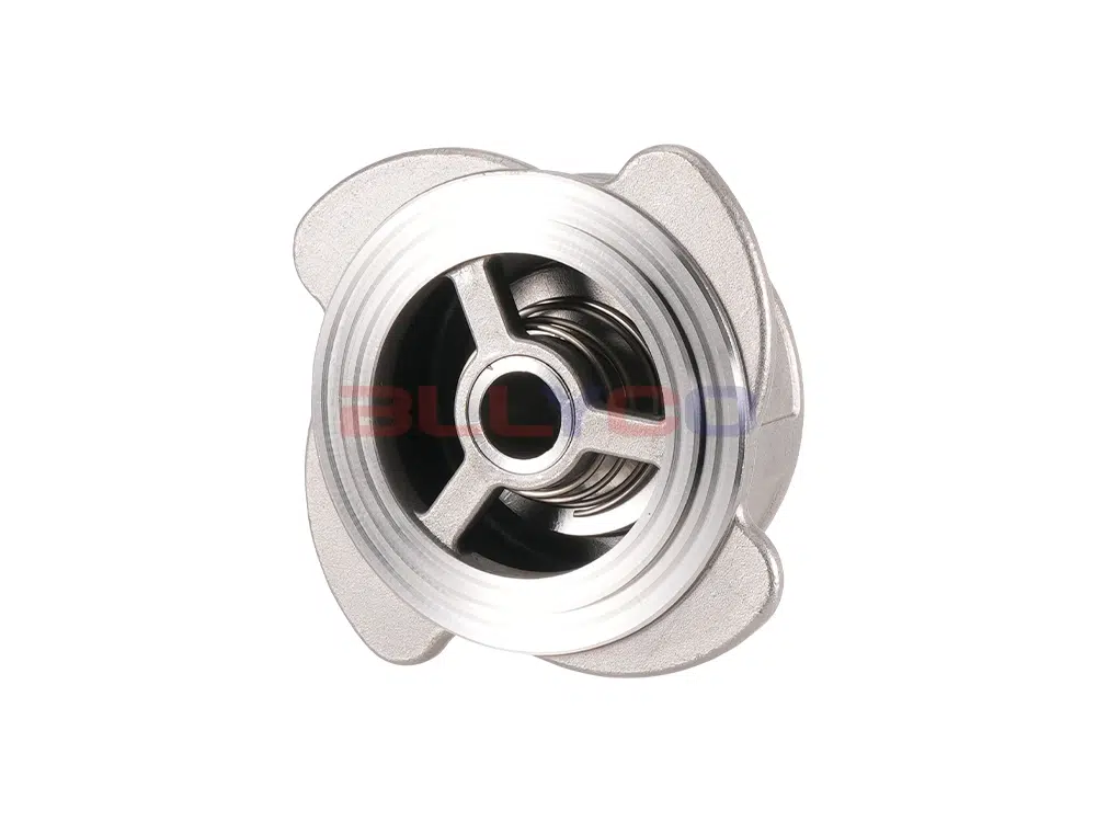 Válvula de retención de cuatro lados de acero inoxidable 304 con abrazadera a tope H71X-25P