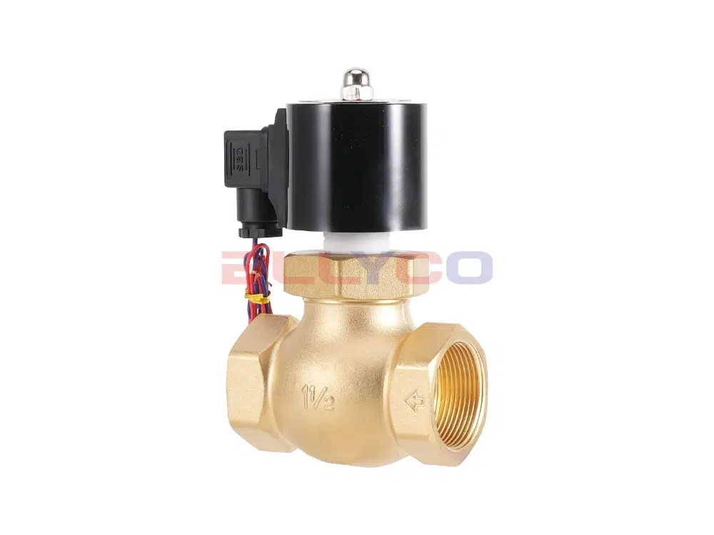 Válvulas solenoides com fivela de latão para vapor Série US